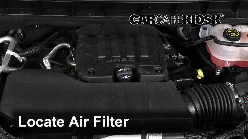 2022 Chevrolet Silverado 1500 LT 2.7L 4 Cyl. Turbo Crew Cab Pickup Air Filter (Engine)